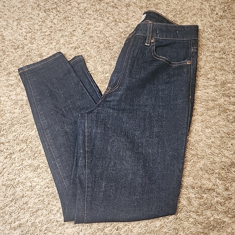 Harper Heritage Womens Jeans Size 28 High Rise Skinny Dark Blue Straight - Picture 10 of 11